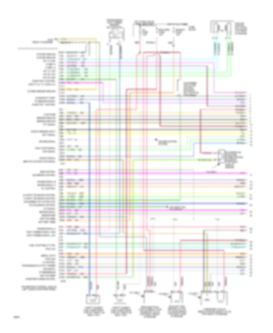 5.7L (VIN K), Engine Performance Wiring Diagrams, AT Commercial Chassis and Motorhome (1 of 3) for GMC Vandura G1500 1994