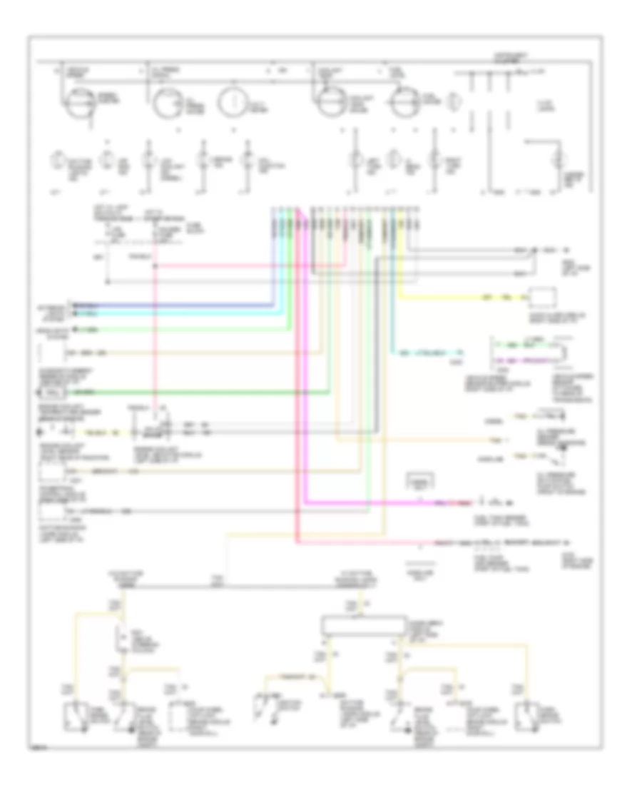 Instrument Cluster Wiring Diagram for GMC Vandura G1994 1500