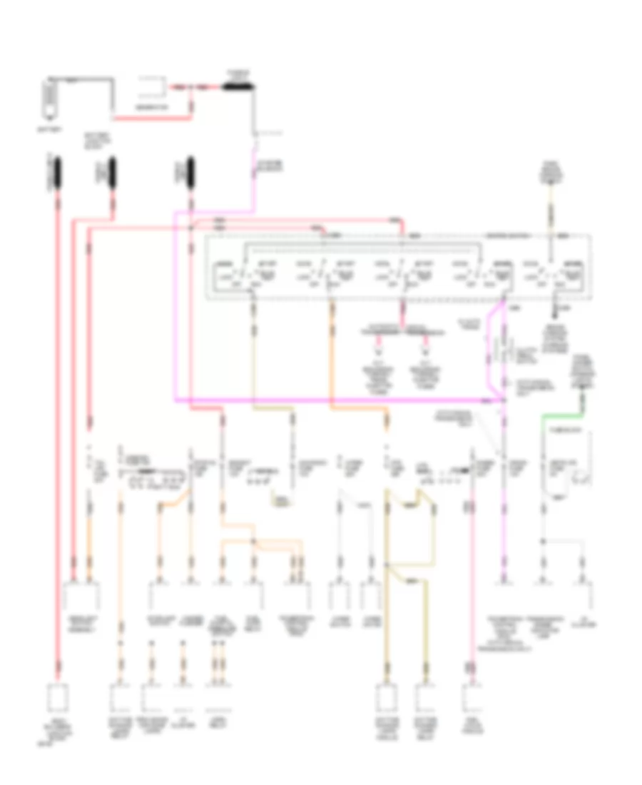 Power Distribution Wiring Diagram, Commercial Chassis (Gasoline) (1 of 2) for GMC Vandura G1500 1994