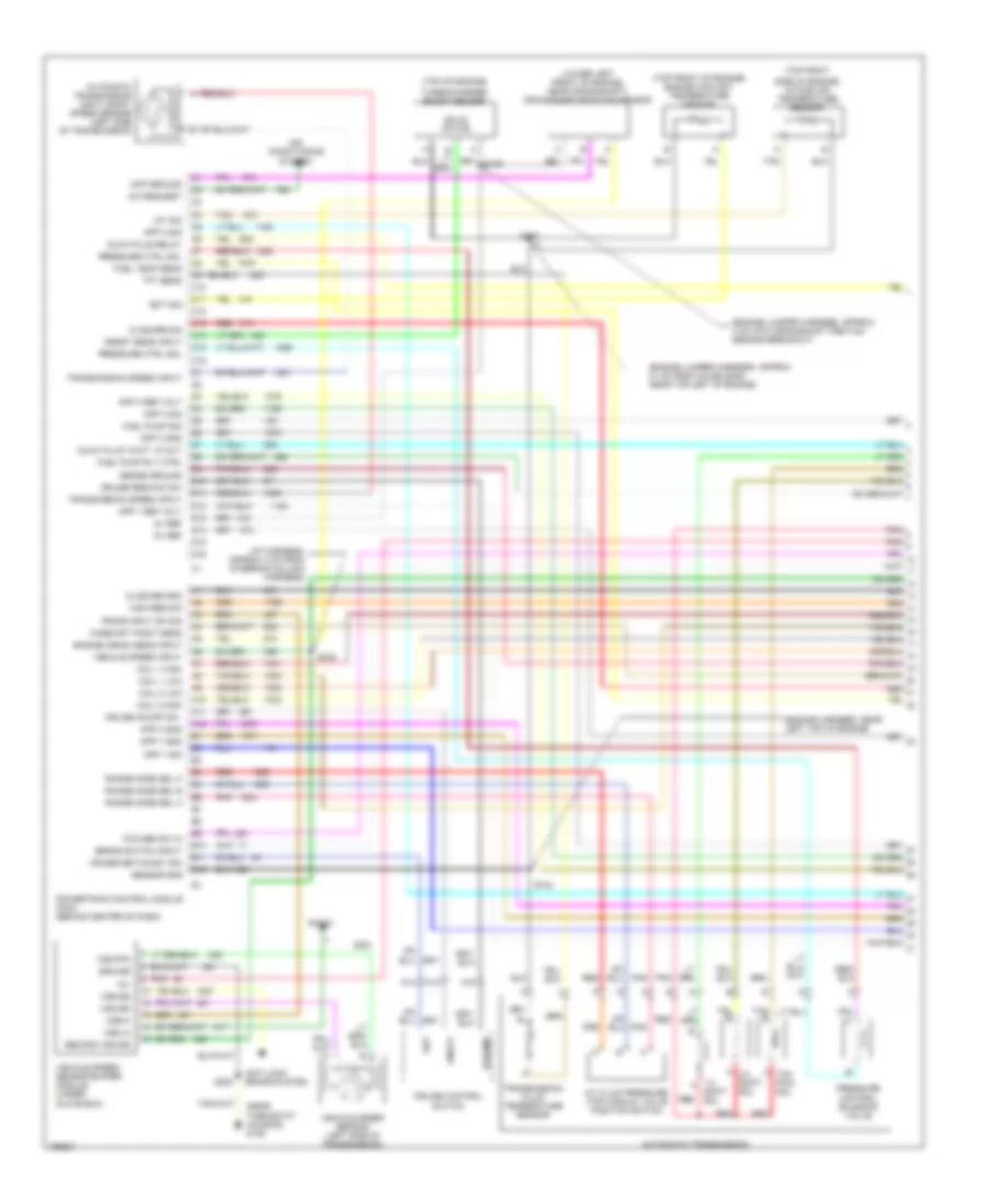 6.5L VIN F, Engine Performance Wiring Diagrams, California (1 of 4) for GMC Savana Special G3500 2000