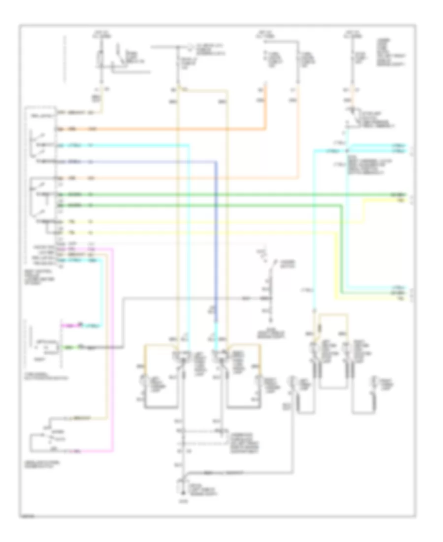 Exterior Lamps Wiring Diagram 1 of 2 for GMC Canyon 2006
