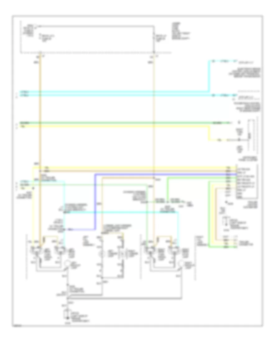 Exterior Lamps Wiring Diagram 2 of 2 for GMC Canyon 2006