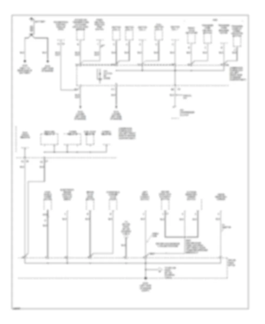 Ground Distribution Wiring Diagram 1 of 3 for GMC Canyon 2006