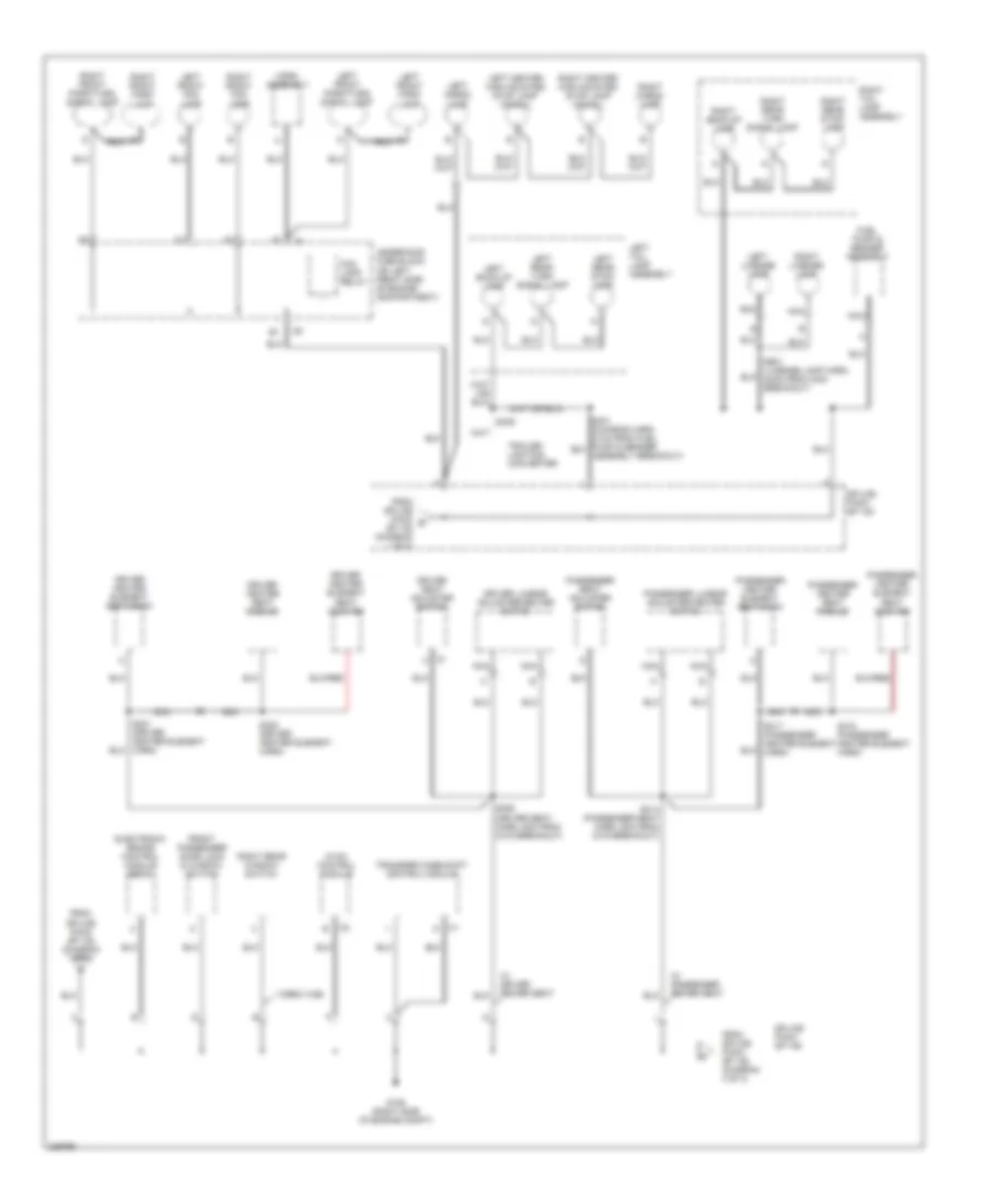 Ground Distribution Wiring Diagram (2 of 3) for GMC Canyon 2006
