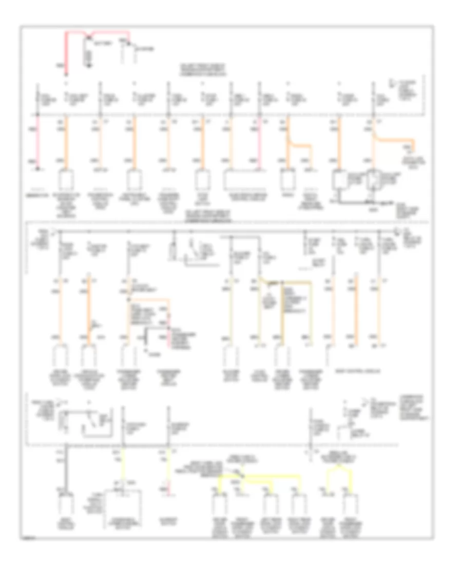 Power Distribution Wiring Diagram 1 of 4 for GMC Canyon 2006