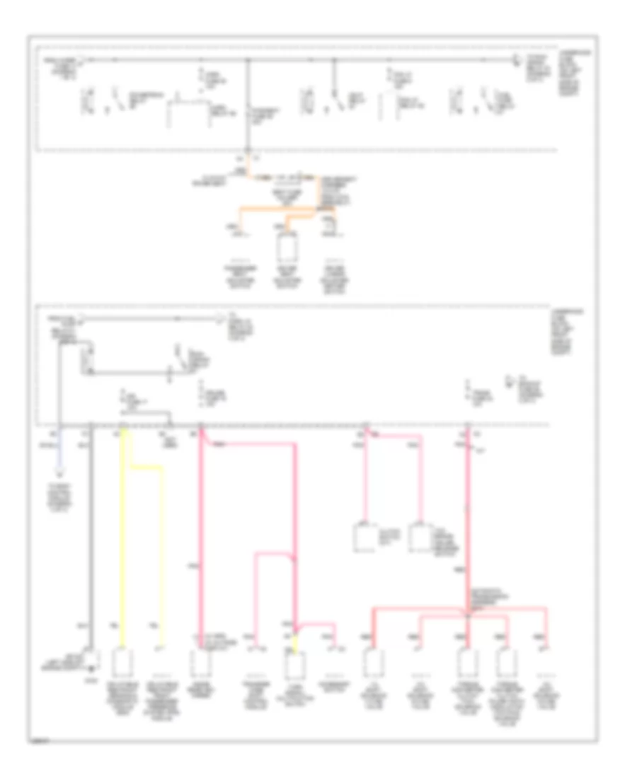 Power Distribution Wiring Diagram 2 of 4 for GMC Canyon 2006