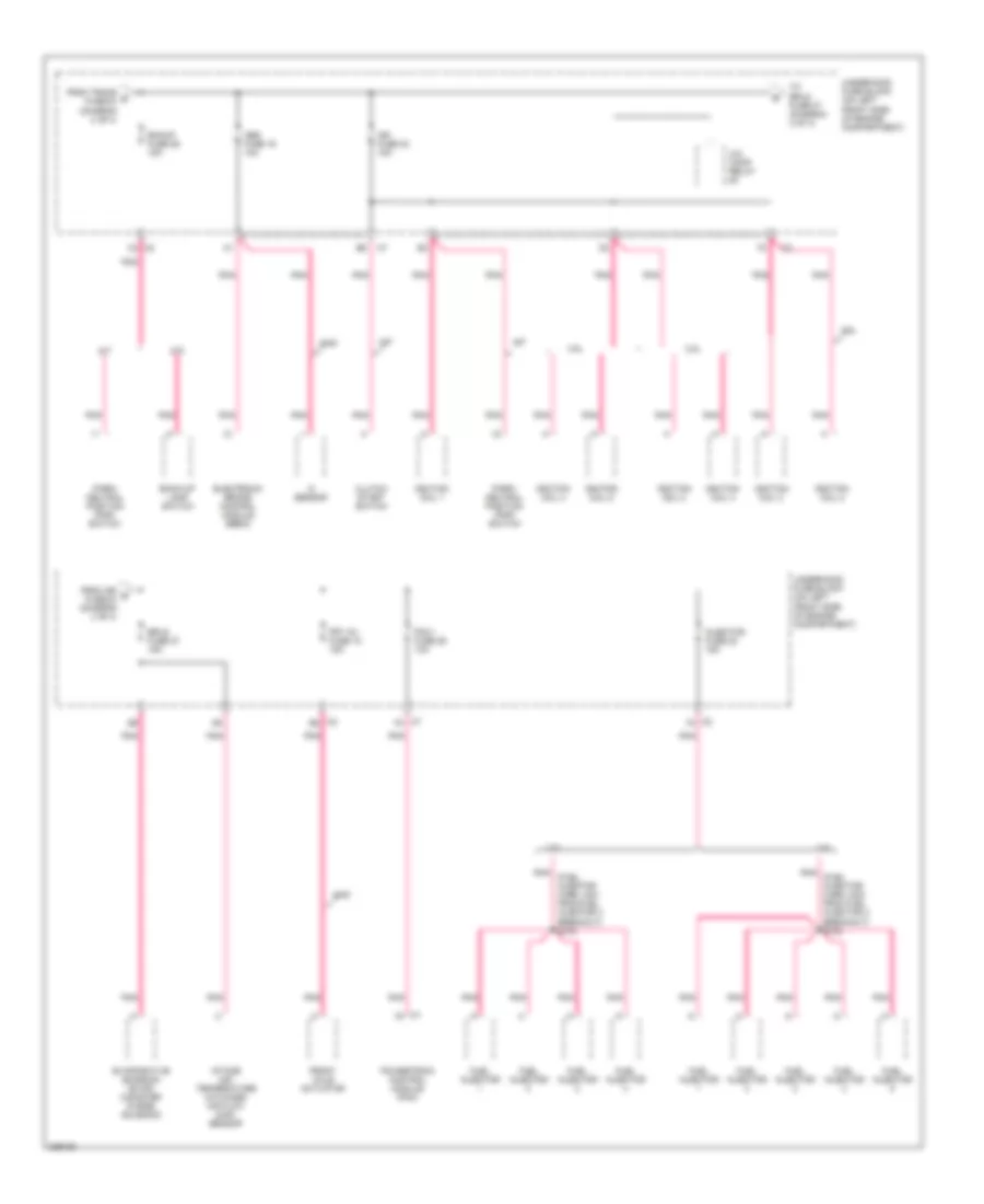 Power Distribution Wiring Diagram 3 of 4 for GMC Canyon 2006