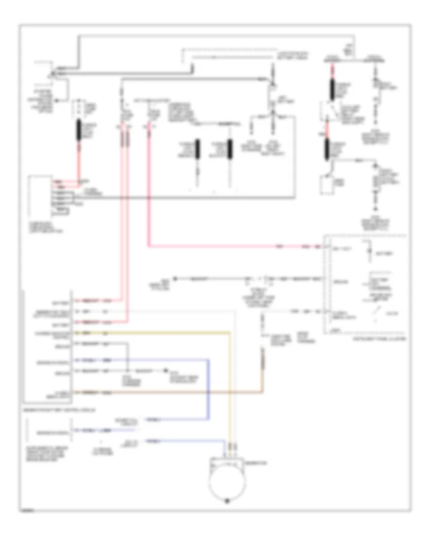 Charging Wiring Diagram Except Hybrid for GMC Sierra Classic 2007 1500