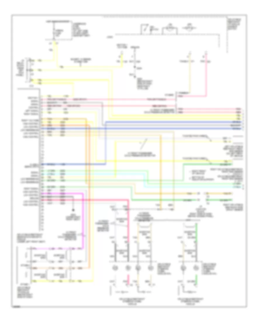 Supplemental Restraints Wiring Diagram 1 of 2 for GMC Sierra Classic 2007 1500