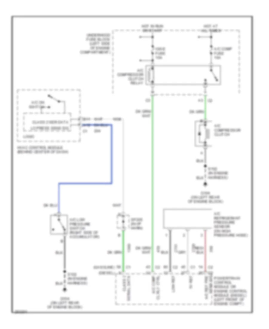 Compressor Wiring Diagram for GMC Sierra Classic 2007 1500