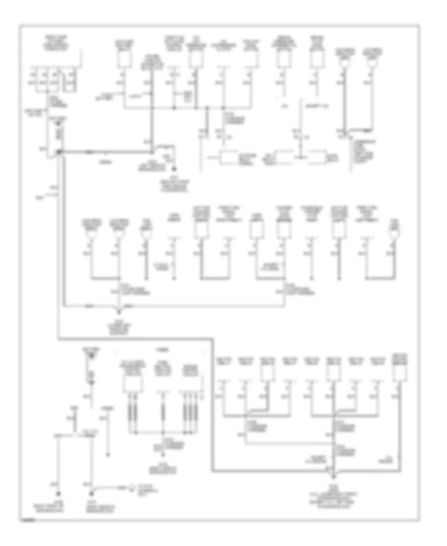Ground Distribution Wiring Diagram Except Hybrid 1 of 4 for GMC Sierra Classic 2007 1500