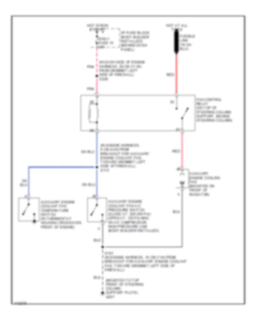 6 5L VIN F Cooling Fan Wiring Diagram for GMC Forward Control P1999 3500