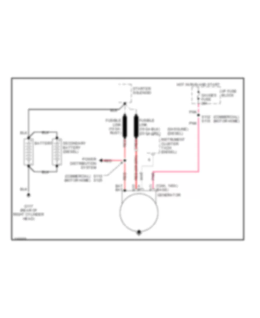 Charging Wiring Diagram for GMC Forward Control P1999 3500