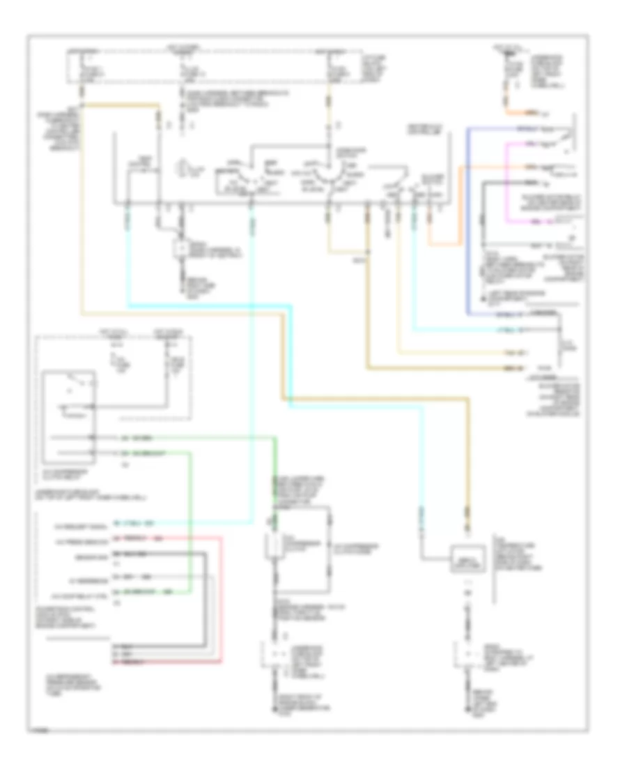 2.2L VIN H, Manual AC Wiring Diagram for GMC Sonoma 2003