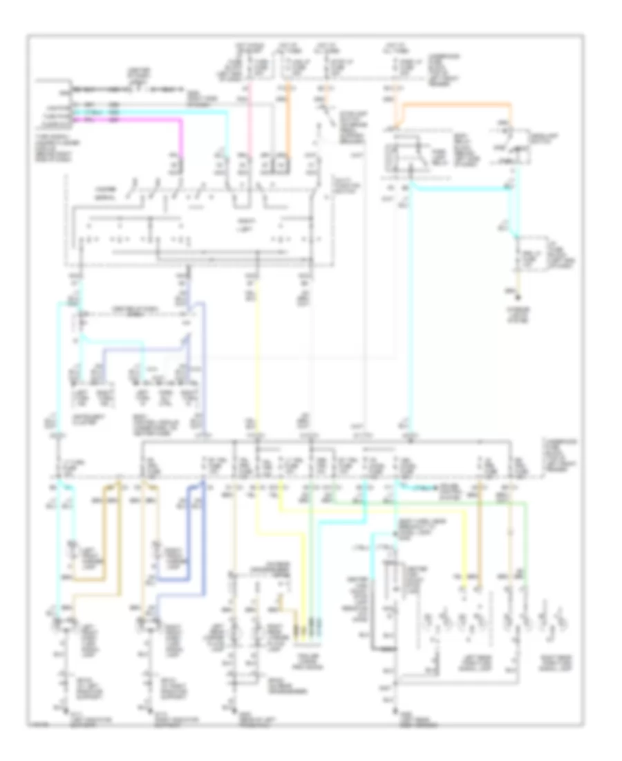 Exterior Lamps Wiring Diagram for GMC Sonoma 2003