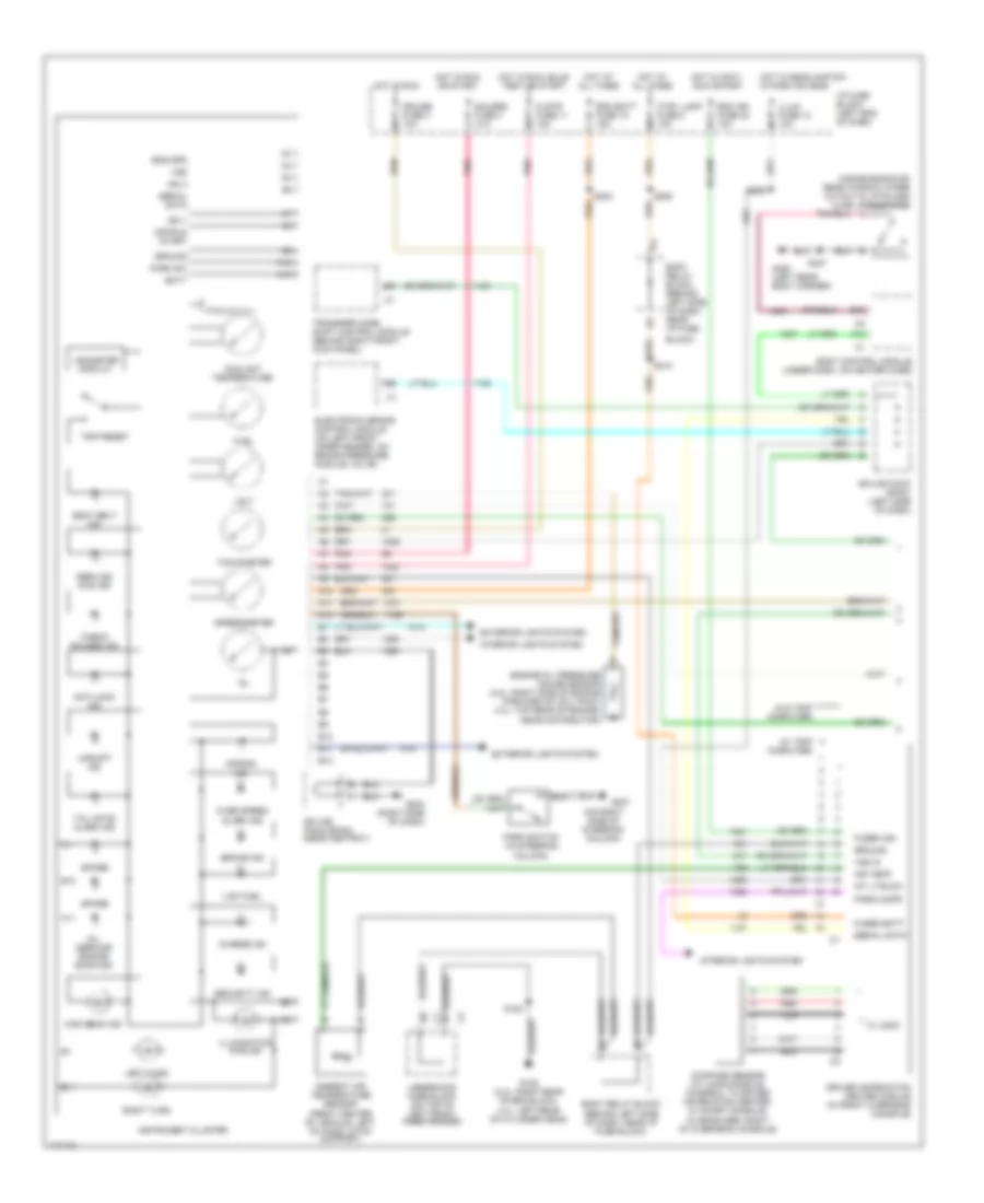 Instrument Cluster Wiring Diagram 1 of 2 for GMC Sonoma 2003
