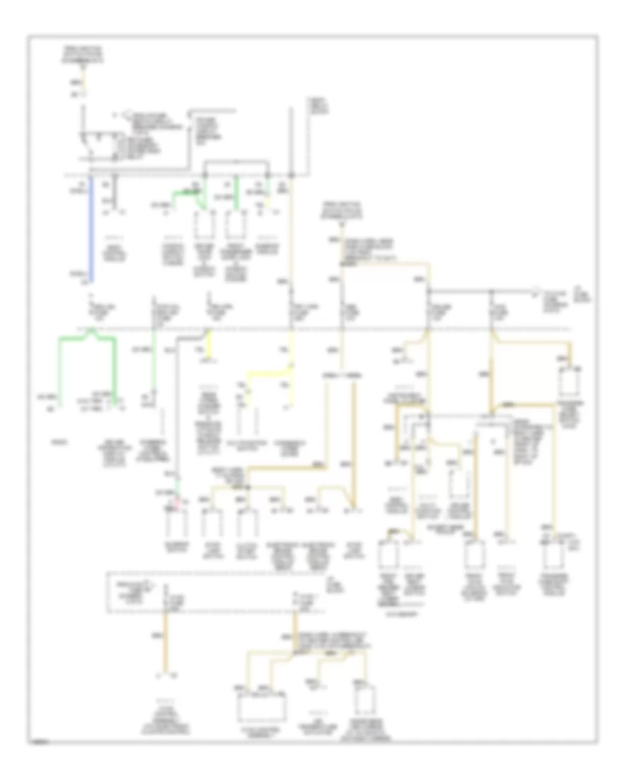 Power Distribution Wiring Diagram (5 of 5) for GMC Sonoma 2003