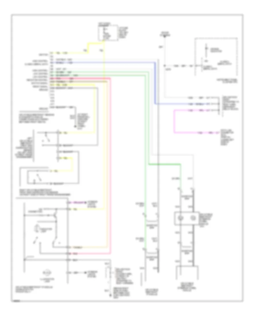 Supplemental Restraints Wiring Diagram for GMC Sonoma 2003
