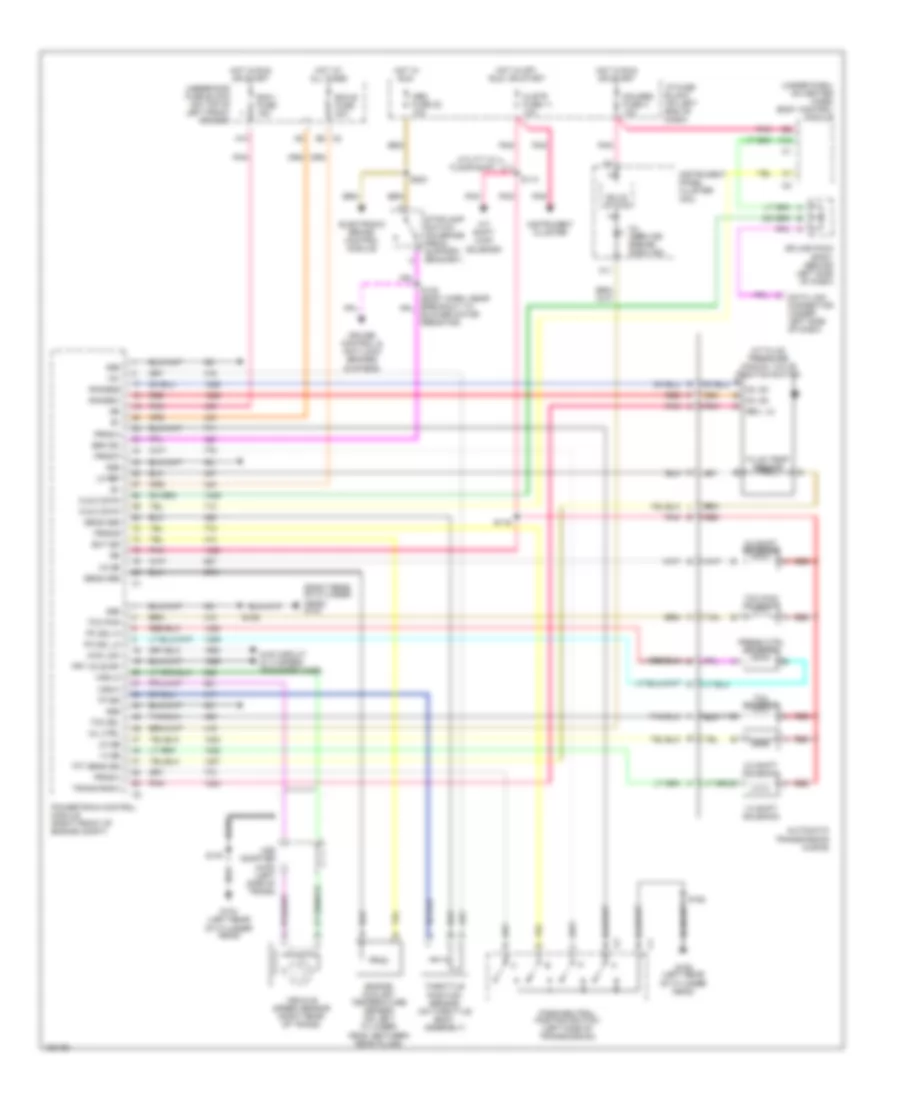 4.3L VIN X, AT Wiring Diagram, 4L60-E for GMC Sonoma 2003