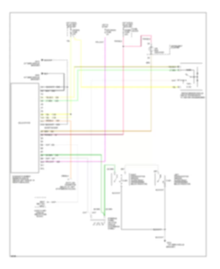Supplemental Restraint Wiring Diagram for GMC Vandura G2500 1994