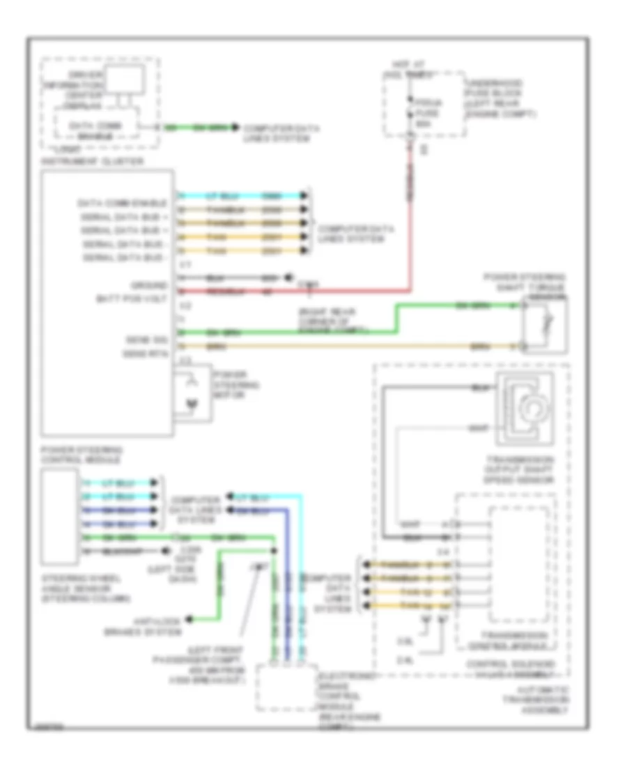 Electronic Power Steering Wiring Diagram for GMC Terrain SLE 2012