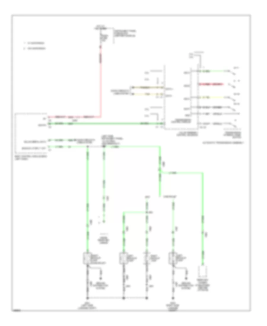 Backup Lamps Wiring Diagram for GMC Terrain SLE 2012
