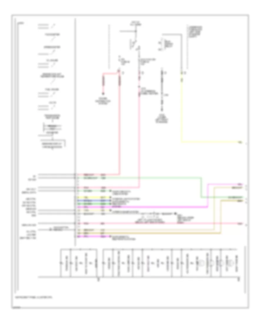 Instrument Cluster Wiring Diagram 1 of 2 for GMC Yukon XL K2008 2500