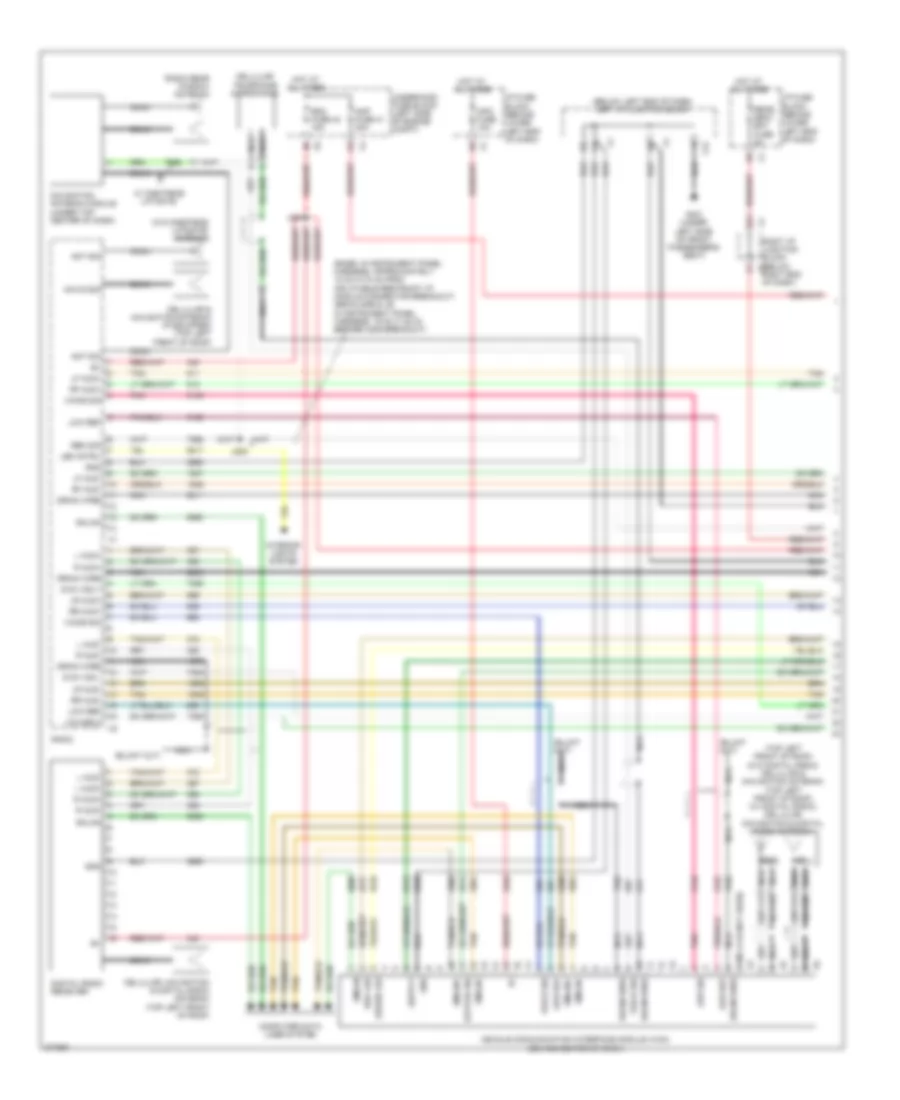 Navigation Wiring Diagram, with Y91  with UQS (1 of 3) for GMC Yukon XL K2500 2008