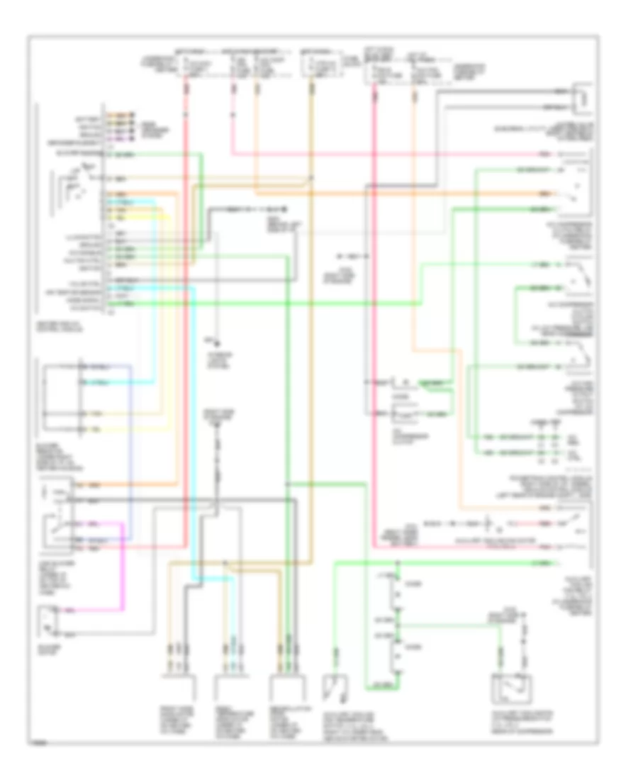 AC Wiring Diagram for GMC Pickup K1500 1996