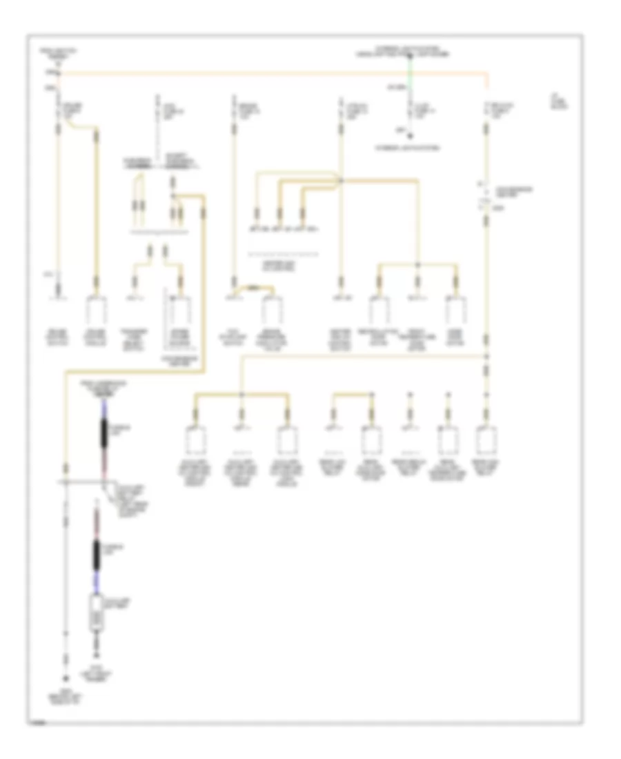 Power Distribution Wiring Diagram 4 of 4 for GMC Pickup K1996 1500