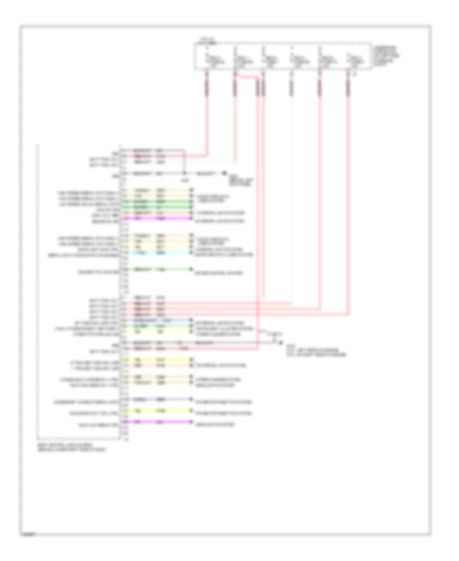 Body Control Modules Wiring Diagram (1 of 2) for GMC Savana G1500 2011