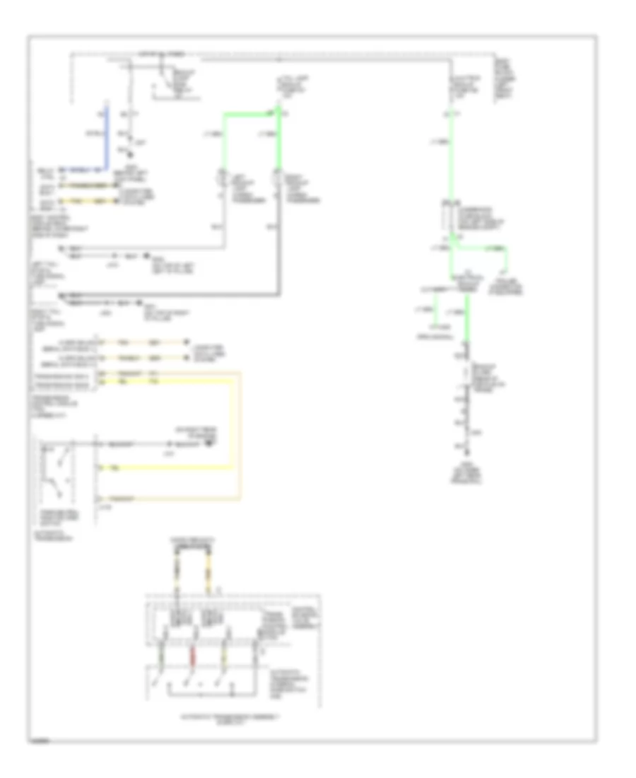 Backup Lamps Wiring Diagram for GMC Savana G1500 2011