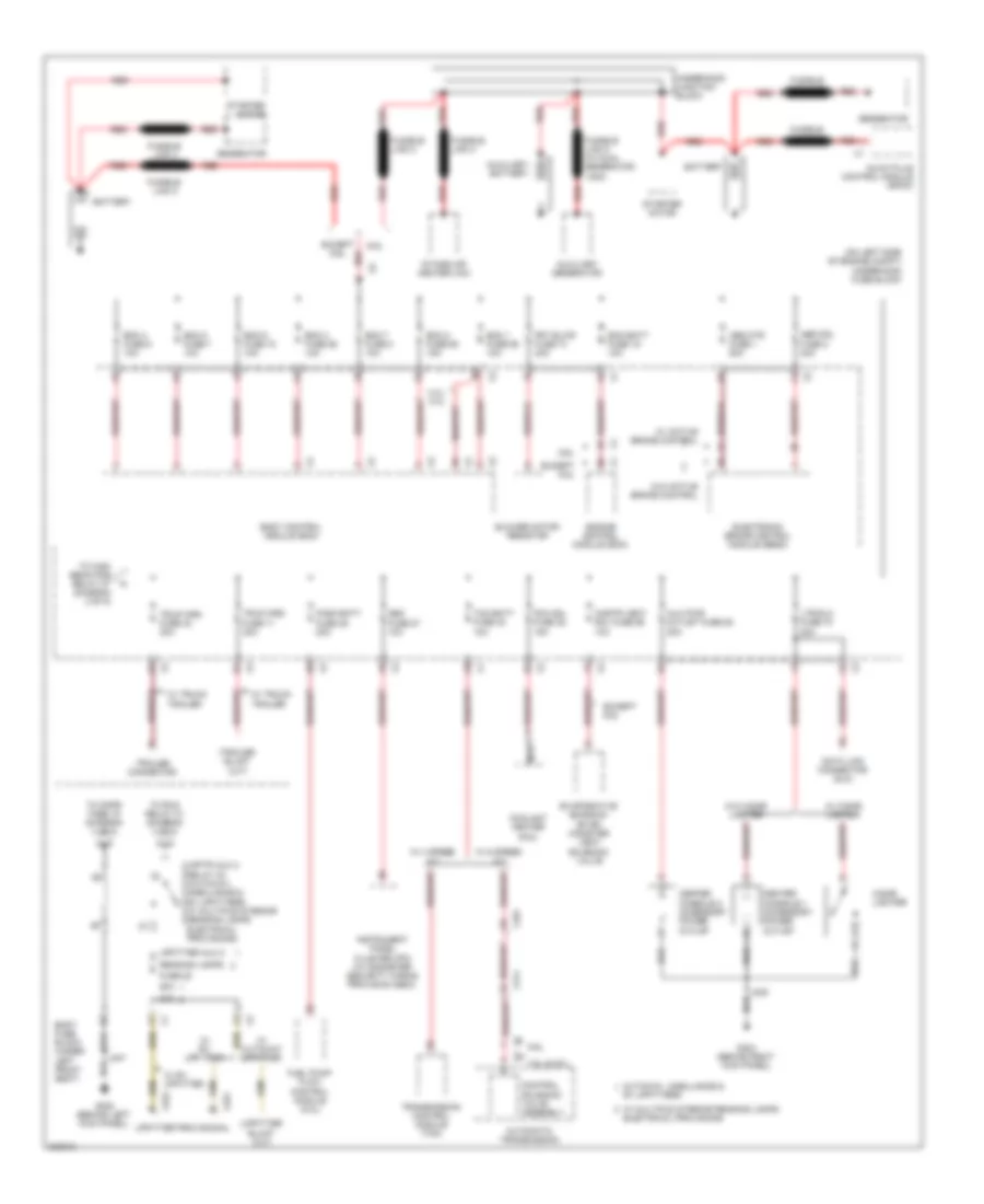 Power Distribution Wiring Diagram (1 of 5) for GMC Savana G1500 2011