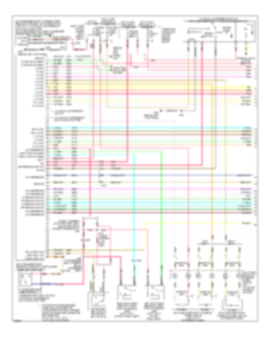 Supplemental Restraints Wiring Diagram (1 of 2) for GMC Savana G1500 2011
