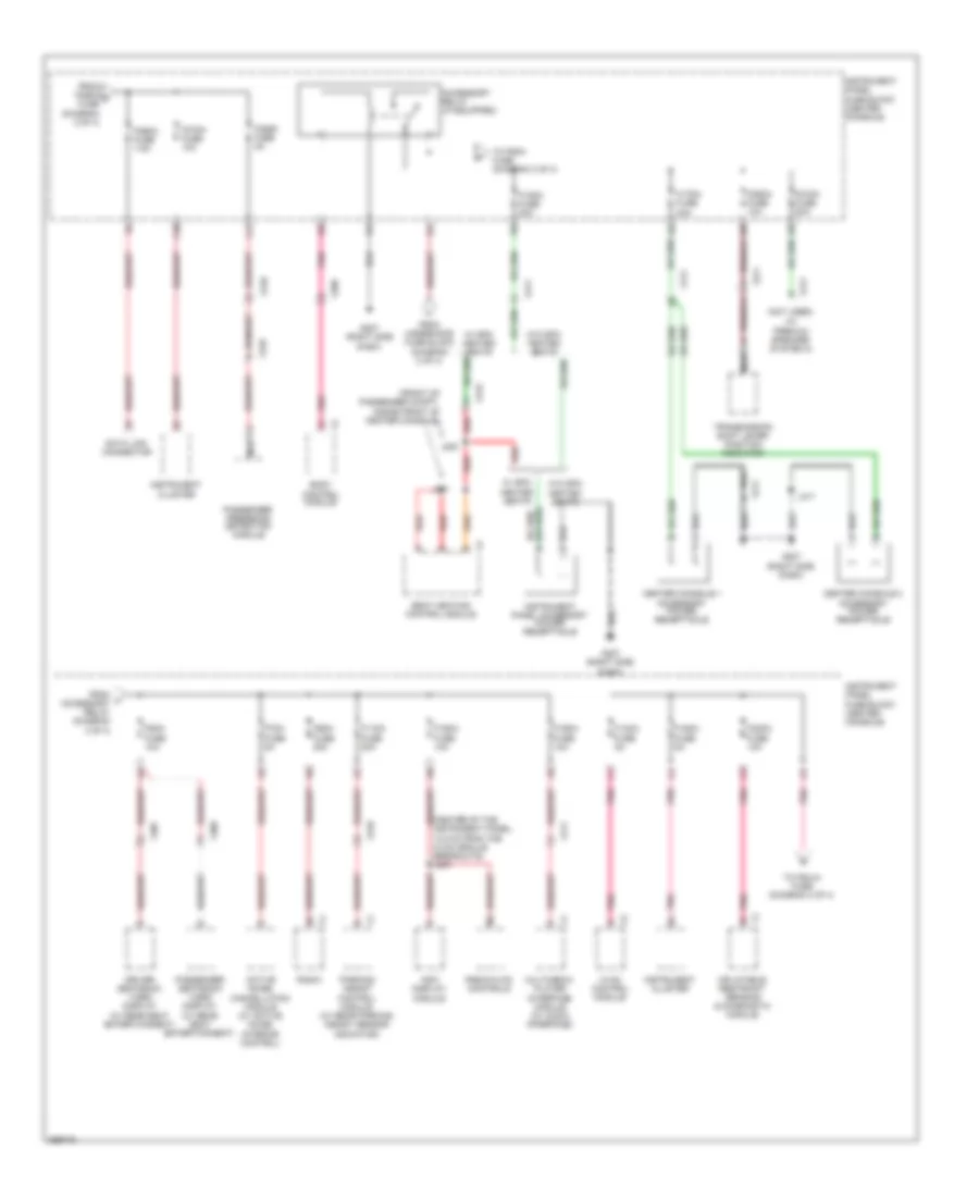 Power Distribution Wiring Diagram (3 of 4) for GMC Terrain SLE 2012