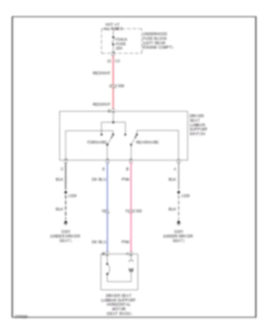 Driver s Lumbar Wiring Diagram for GMC Terrain SLE 2012