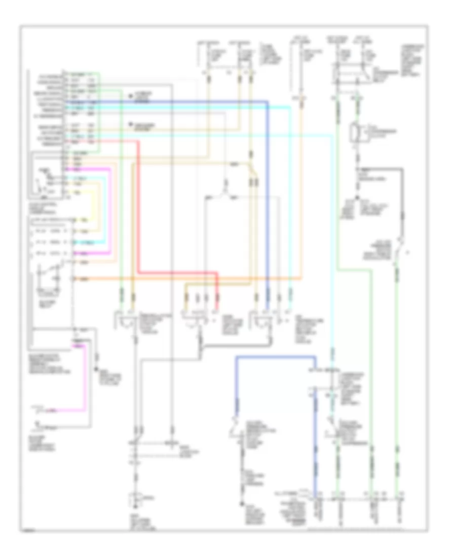 Manual AC Wiring Diagram, Base for GMC Sierra 1500 2000