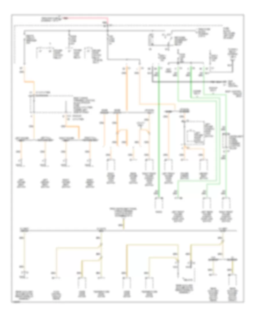 Power Distribution Wiring Diagram 4 of 4 for GMC Sierra 2000 1500