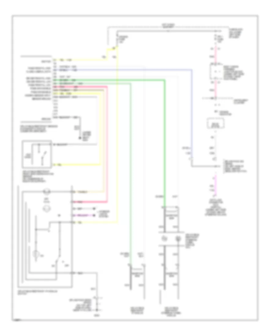 Supplemental Restraint Wiring Diagram for GMC Sierra 1500 2000