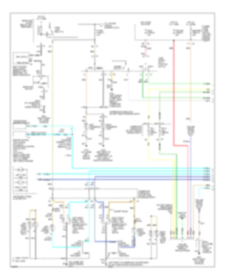 Exterior Lamps Wiring Diagram 1 of 2 for GMC Envoy 2006
