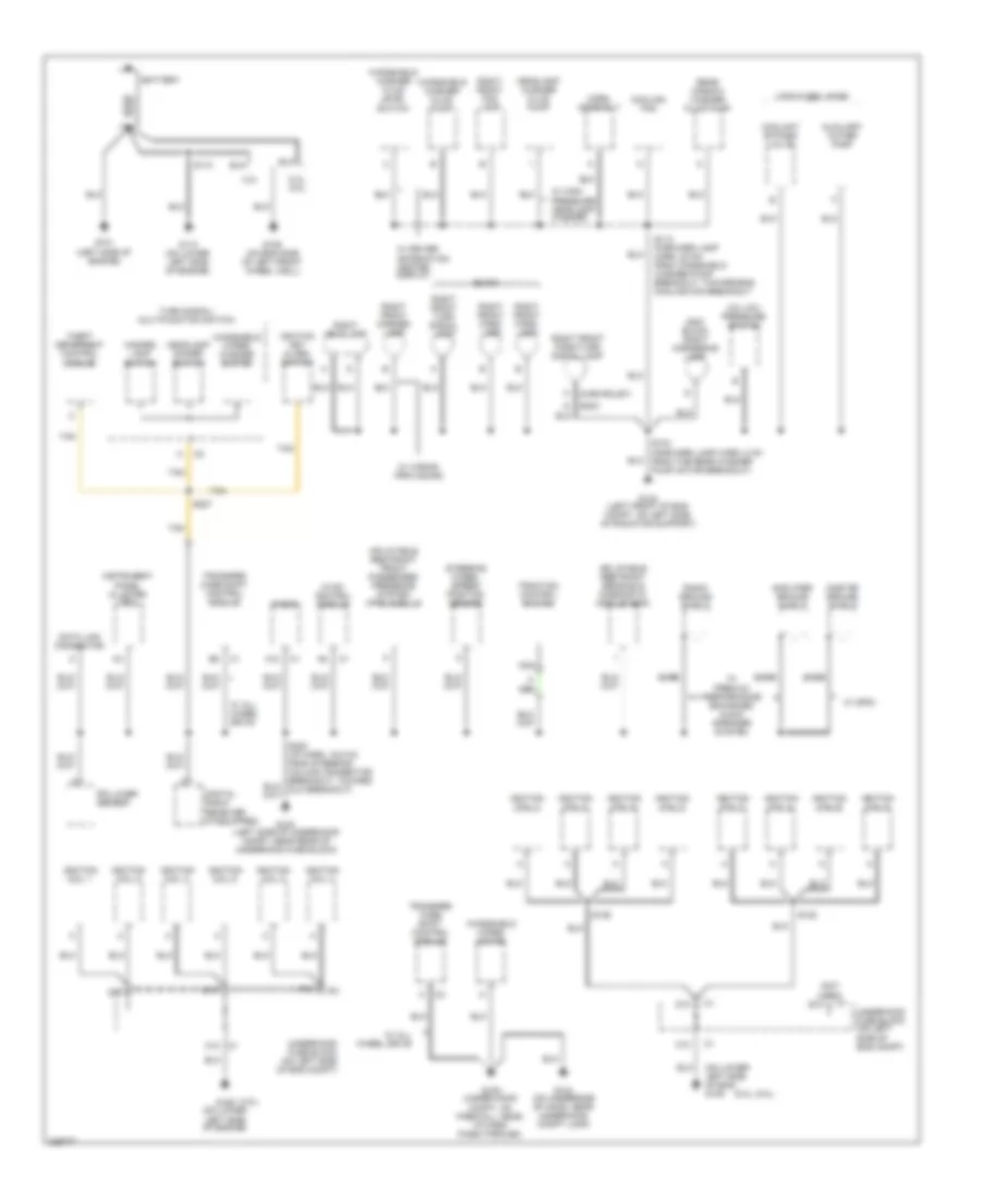 Ground Distribution Wiring Diagram 1 of 6 for GMC Envoy 2006