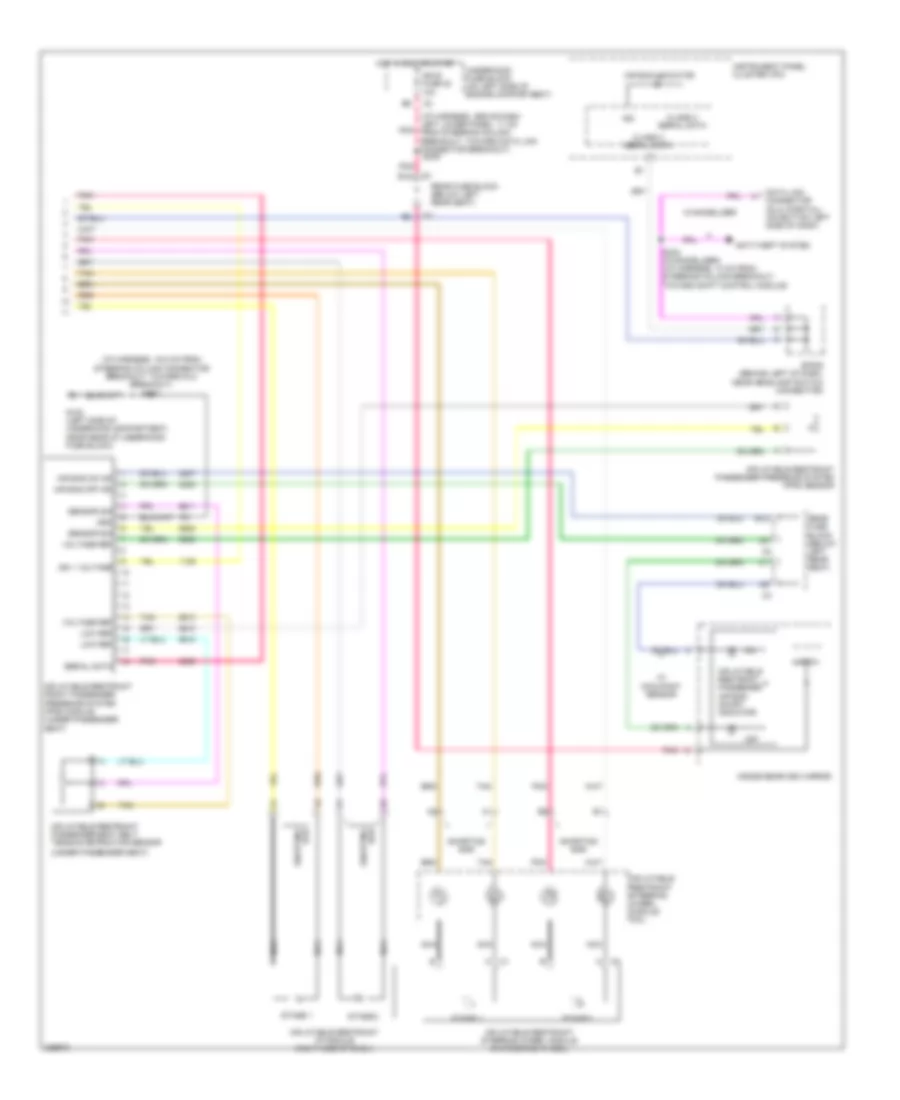Supplemental Restraints Wiring Diagram 2 of 2 for GMC Envoy 2006