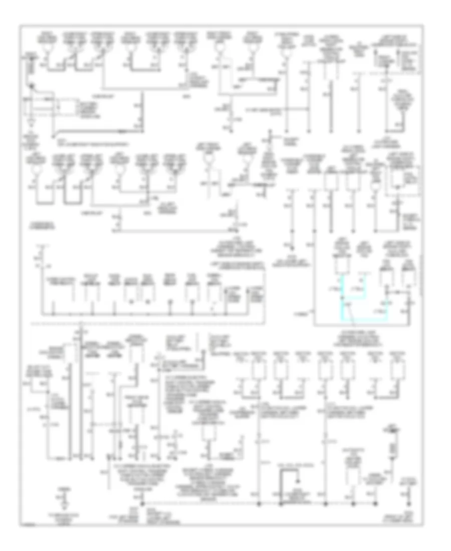 Ground Distribution Wiring Diagram 1 of 6 for GMC Sierra HD WT 2013 3500