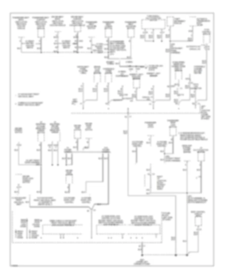 Ground Distribution Wiring Diagram (4 of 6) for GMC Sierra 3500 HD WT 2013