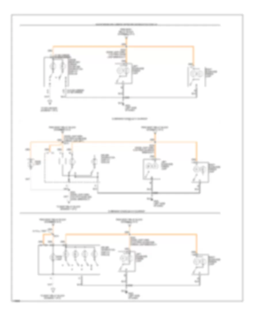 Courtesy Lamps Wiring Diagram (2 of 2) for GMC Jimmy 1999