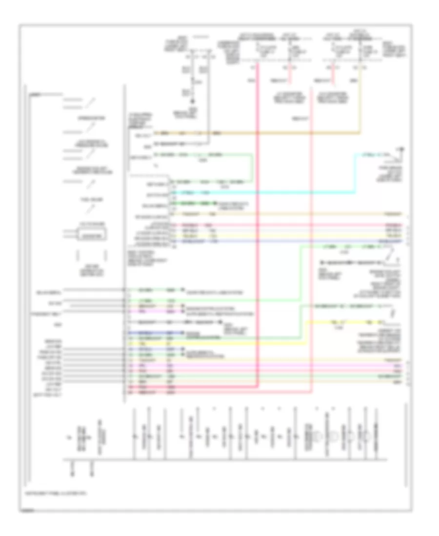 Instrument Cluster Wiring Diagram 1 of 2 for GMC Savana G2011 2500