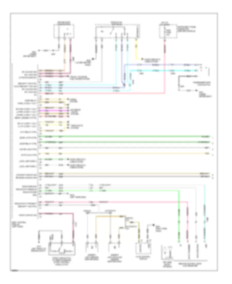 Power Door Locks Wiring Diagram 1 of 2 for GMC Terrain SLT 2012