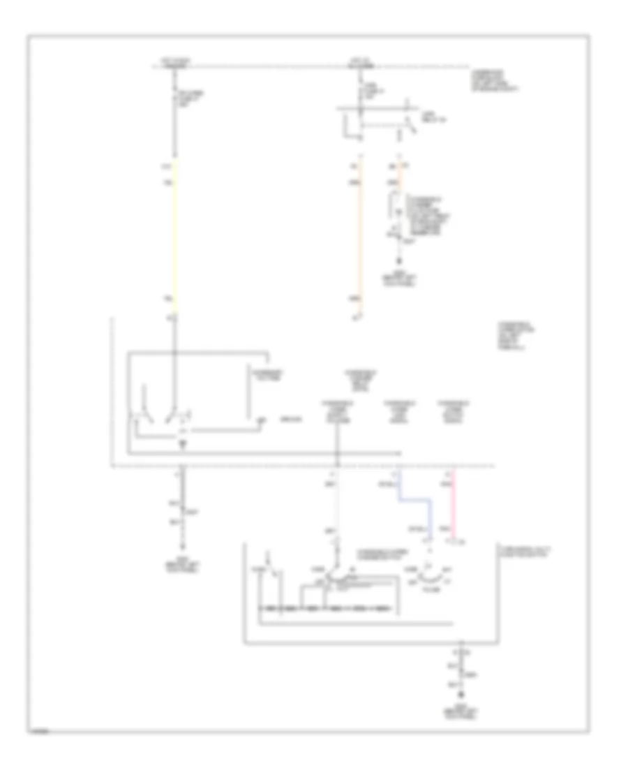 Wiper Washer Wiring Diagram for GMC Savana H2004 1500