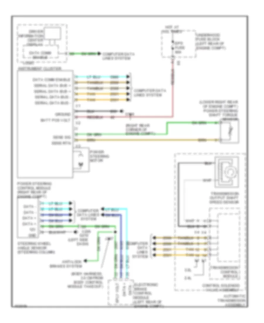 Electronic Power Steering Wiring Diagram for GMC Terrain Denali 2013