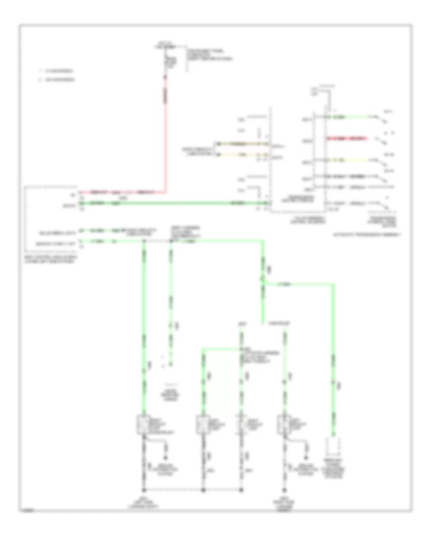 Backup Lamps Wiring Diagram for GMC Terrain Denali 2013